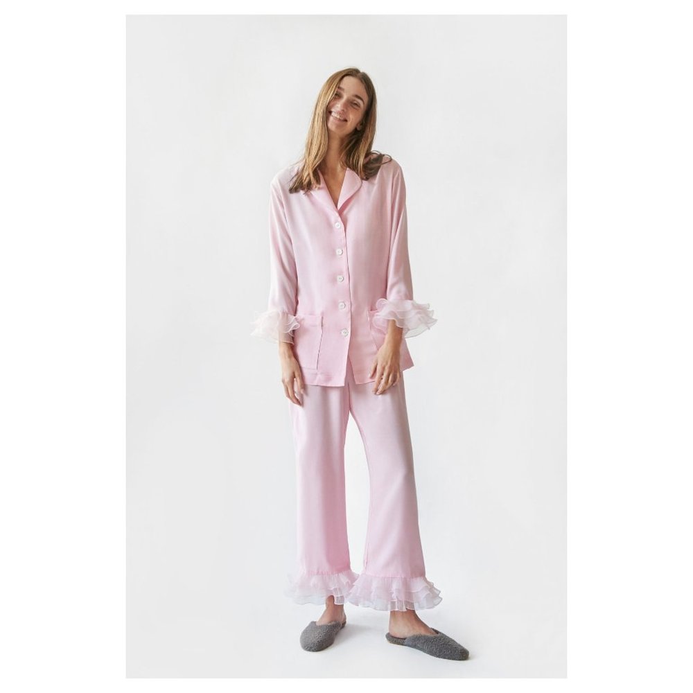 Pierrot Party Pajama Set in Pink - The Sleeper
